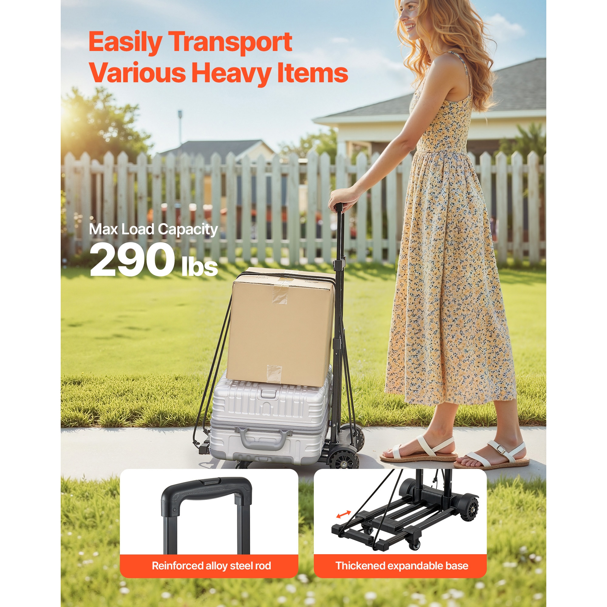 Folding Hand Truck And Heavy Duty Platform Dolly For Moving_voghion.com